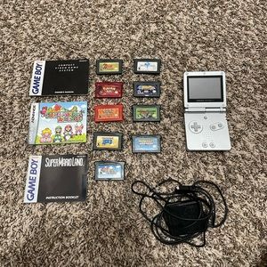 Nintendo Gameboy Advance SP Bundle.